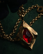 –SPECIAL– “Yves Saint Laurent”
80’s-90’s Sculptural red stone statement necklace