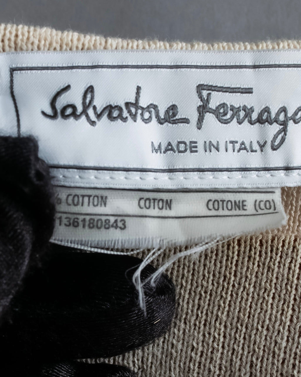 "Salvatore Ferragamo" 2 numbering graphic design intarsia knit