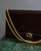 "Christian Dior" CD turn lock design chain shoulder bag