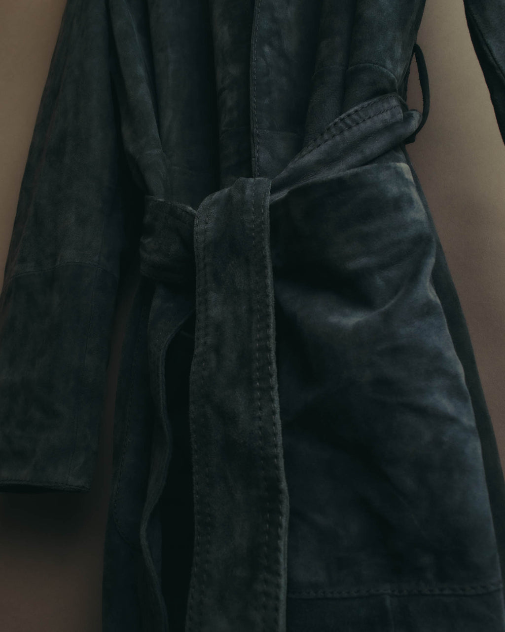 "WEEKEND Max Mara" 10's Soft suede goat leather robe coat
