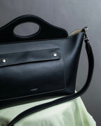 "BURBERRY" Suede switching design 2way shoulder bag