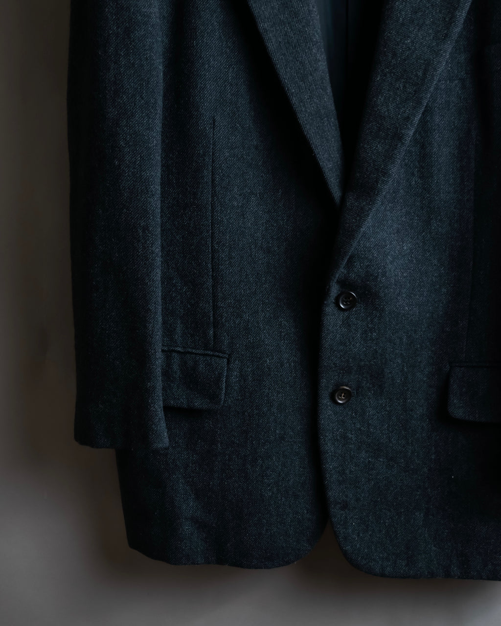 "COMME des GARCONS HOMME DEUX" Box silhouette heather grey tailored jacket