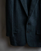 "COMME des GARCONS HOMME DEUX" Box silhouette heather grey tailored jacket