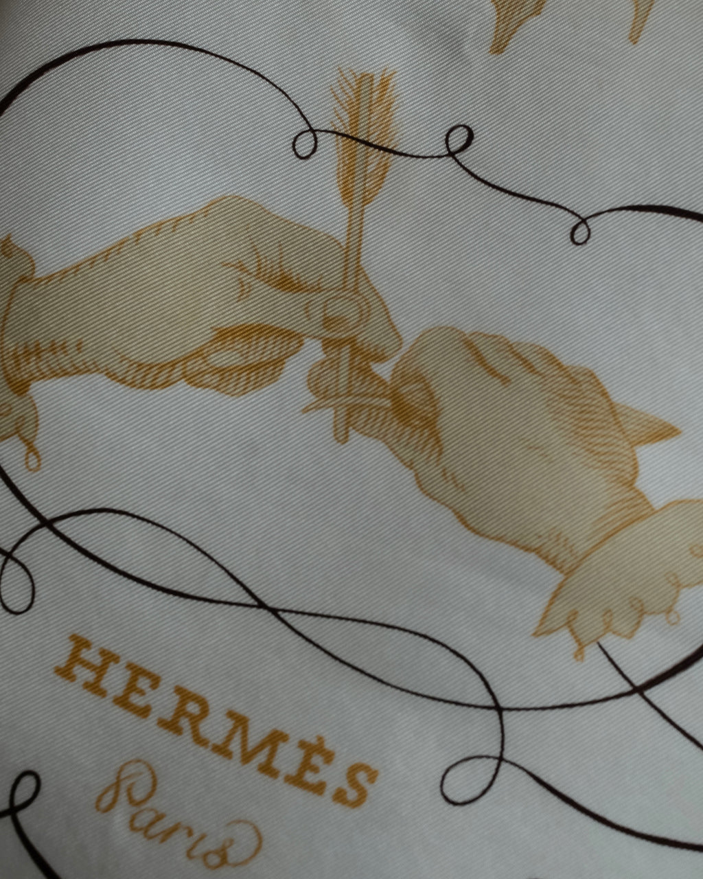 "HERMES" LART DECRIRE Carré  90 silk scarf