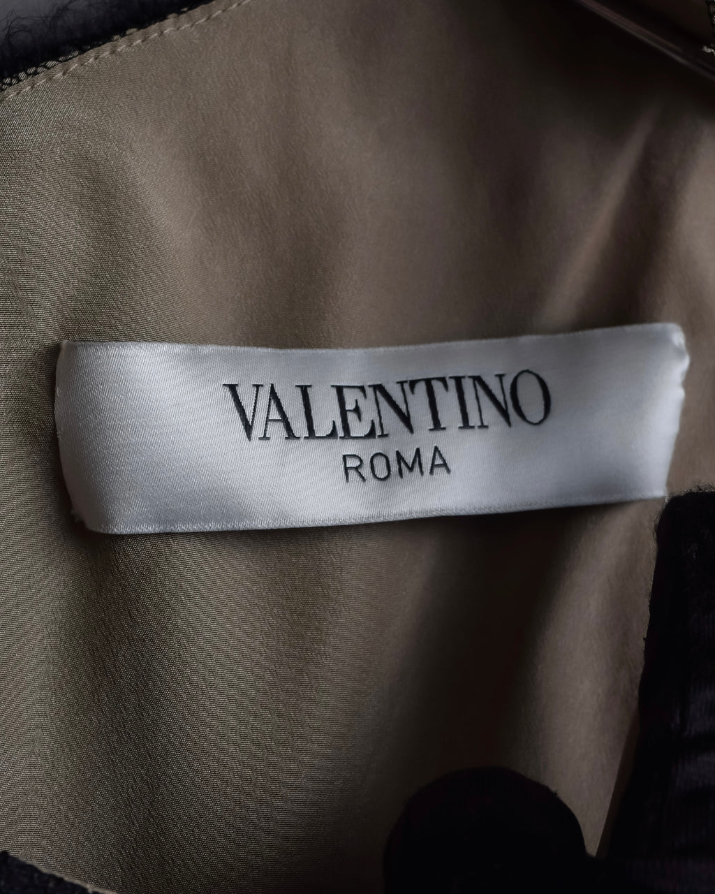 "VALENTINO" Lace layered ribbon design sleeveless dress