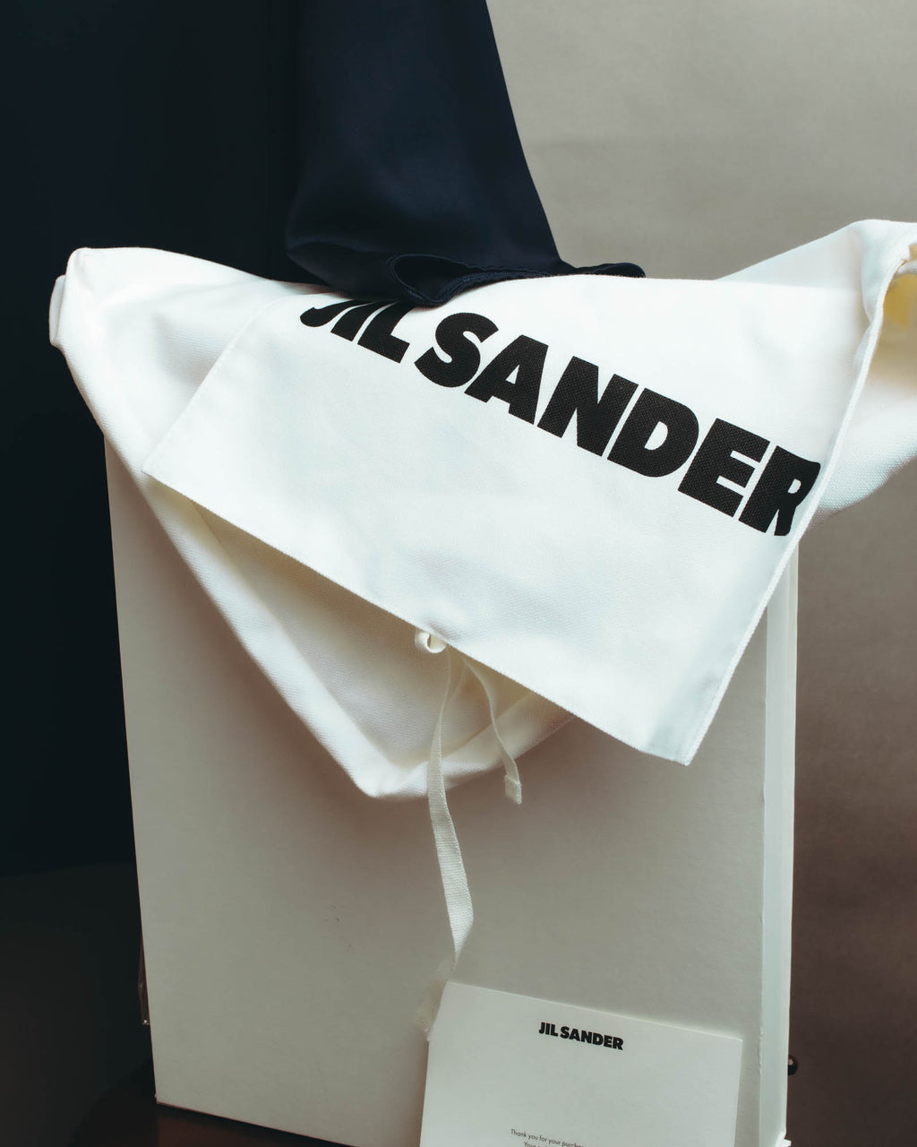 -SPECIAL- "Jil Sander" 2023 Elegant rayon skipper mock-neck shift dress