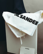 -SPECIAL- "Jil Sander" 2023 Elegant rayon skipper mock-neck shift dress