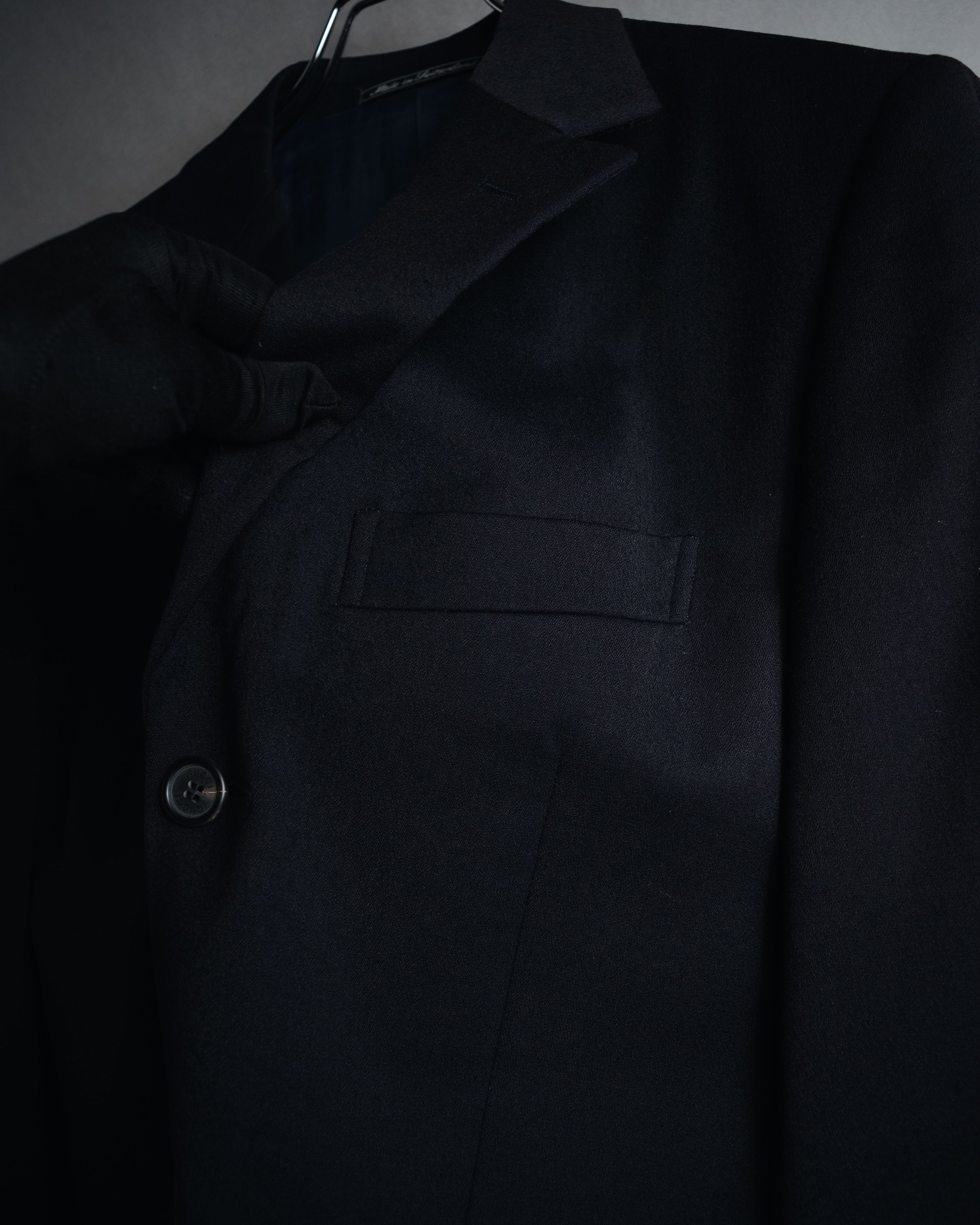 "GUCCI" 90’s-00’s Cashmere blend minimalist three button suit set