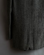 "GIORGIO ARMANI" Greige mix checkered pattern tailored jacket