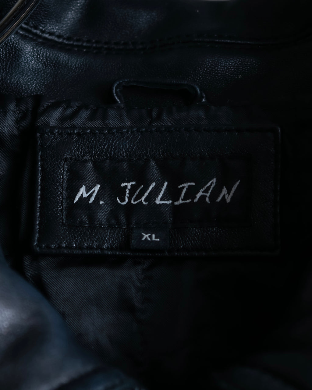 "M. JULIAN" High quality leather single riders blouson