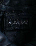 "M. JULIAN" High quality leather single riders blouson