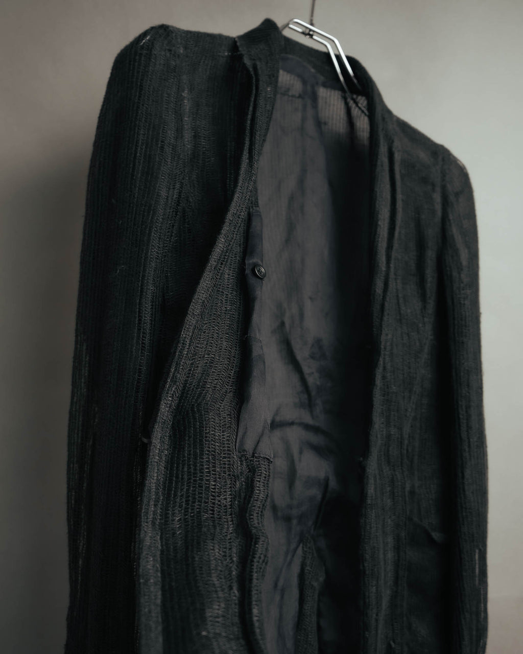 -SPECIAL- “Rick Owens” 2000’s Open weave shawl cardigan