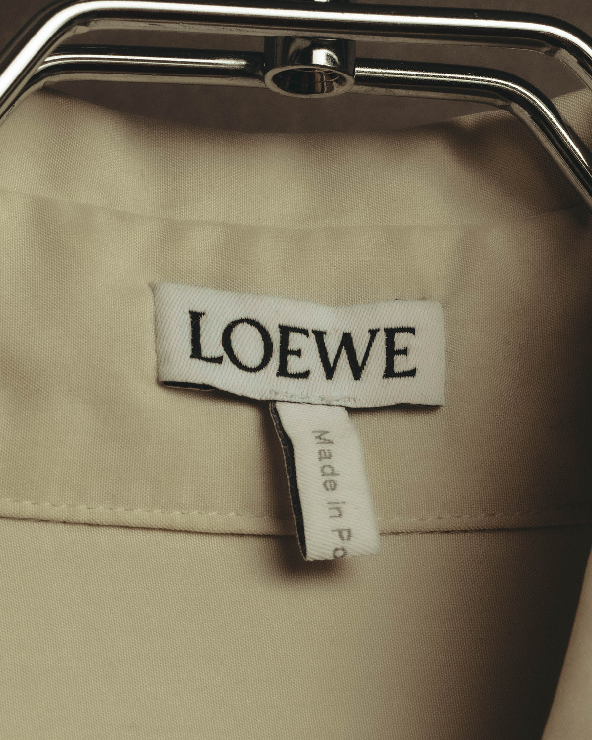 –SPECIAL– “LOEWE” 10’s-20’s Asymmetrically draped silk shirt