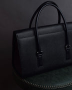 "BURBERRY" Saffiano leather mini boston bag