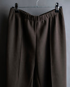"SHIZUKA KOMURO" Dark brown color easy waist slacks