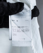 "Alexandar McQueen" Smoke art print cotton oversized shirt