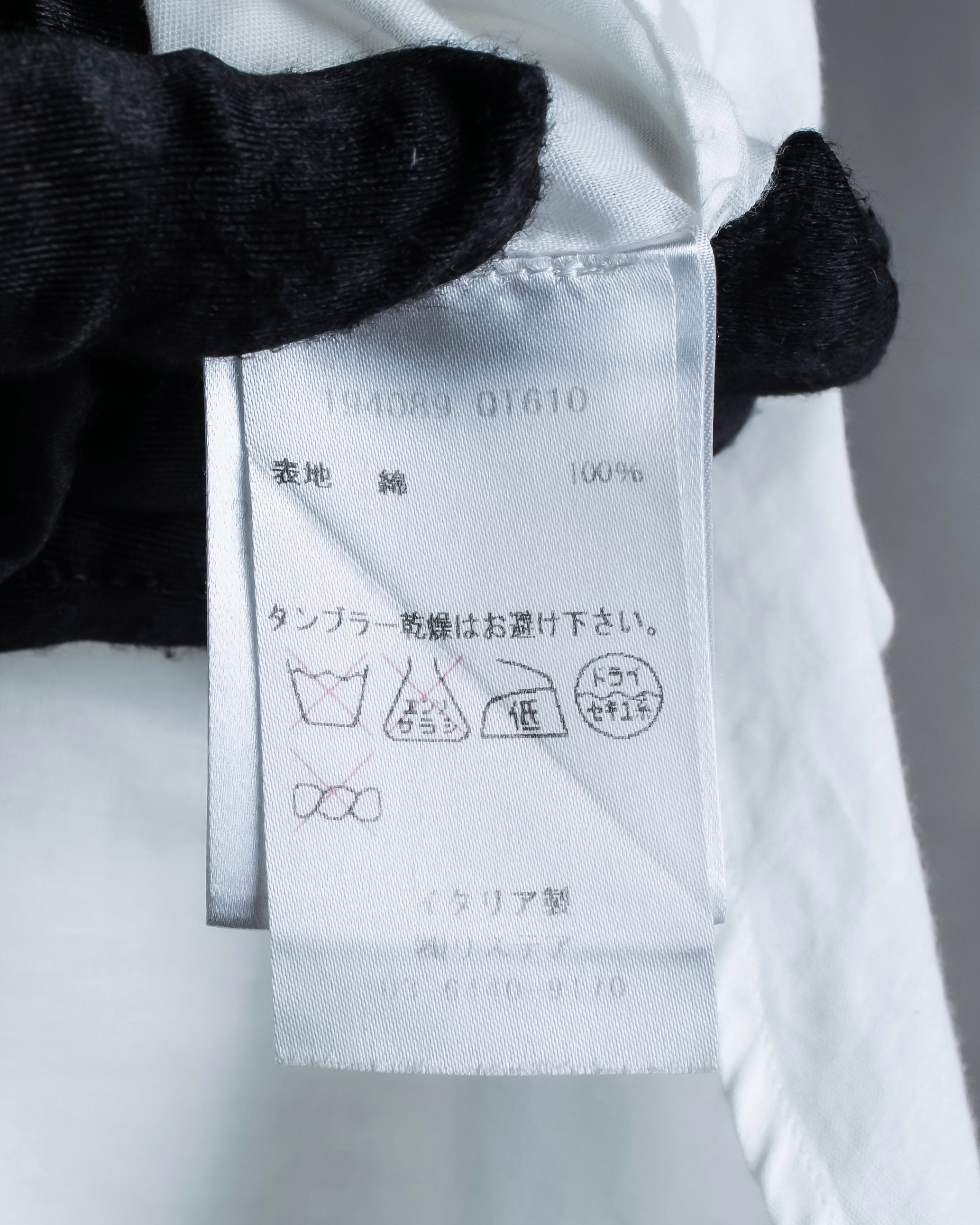 "Alexandar McQueen" Smoke art print cotton oversized shirt