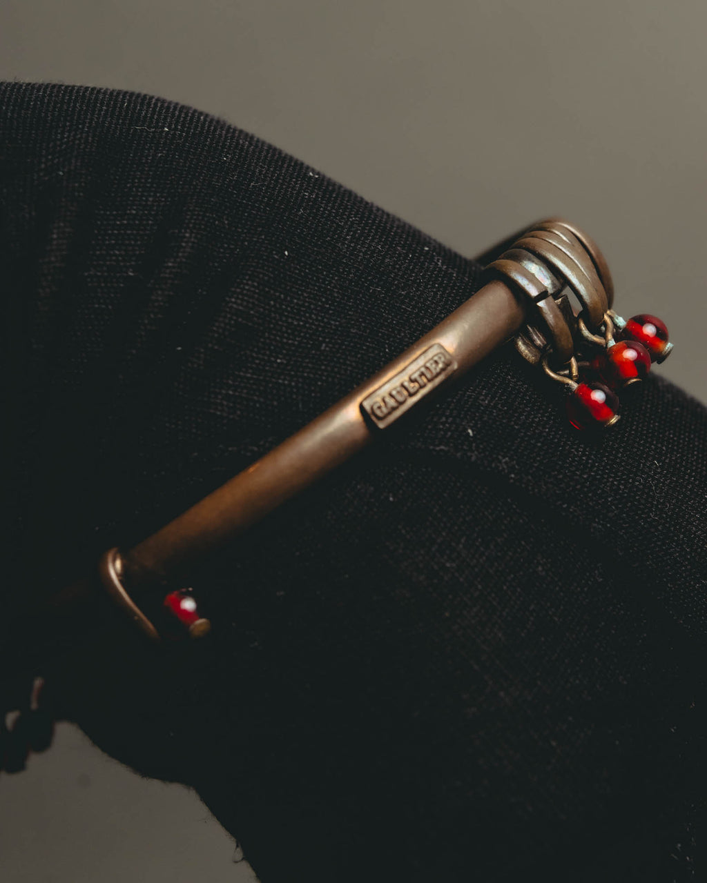 "Jean Paul Gaultier" 90's-00's Sculptural red bead bangle