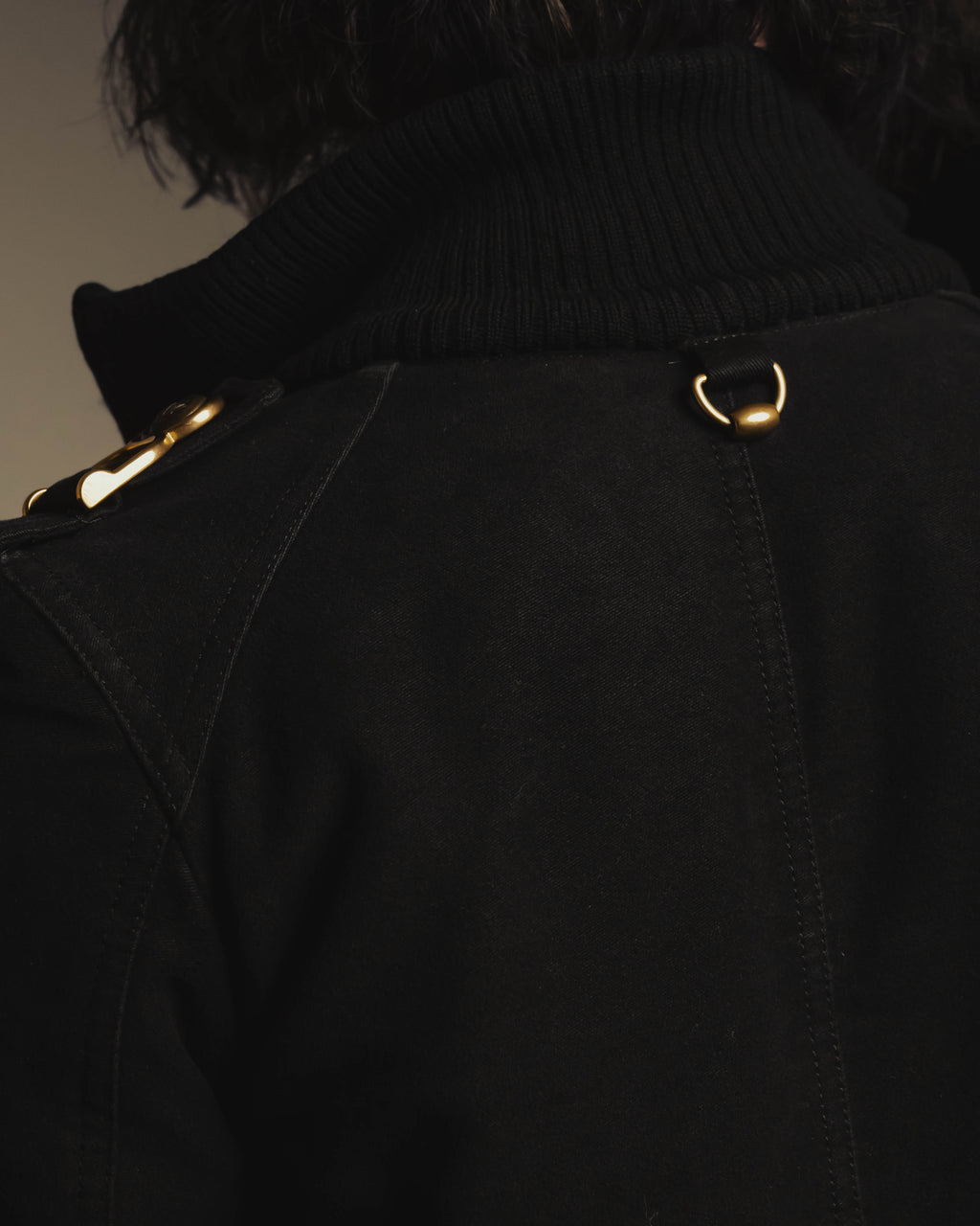 “GUCCI” Late 00’s military detail cotton long jacket