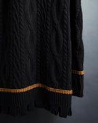 "Vivienne Westwood" Orb logo engraved cable knit cardigan