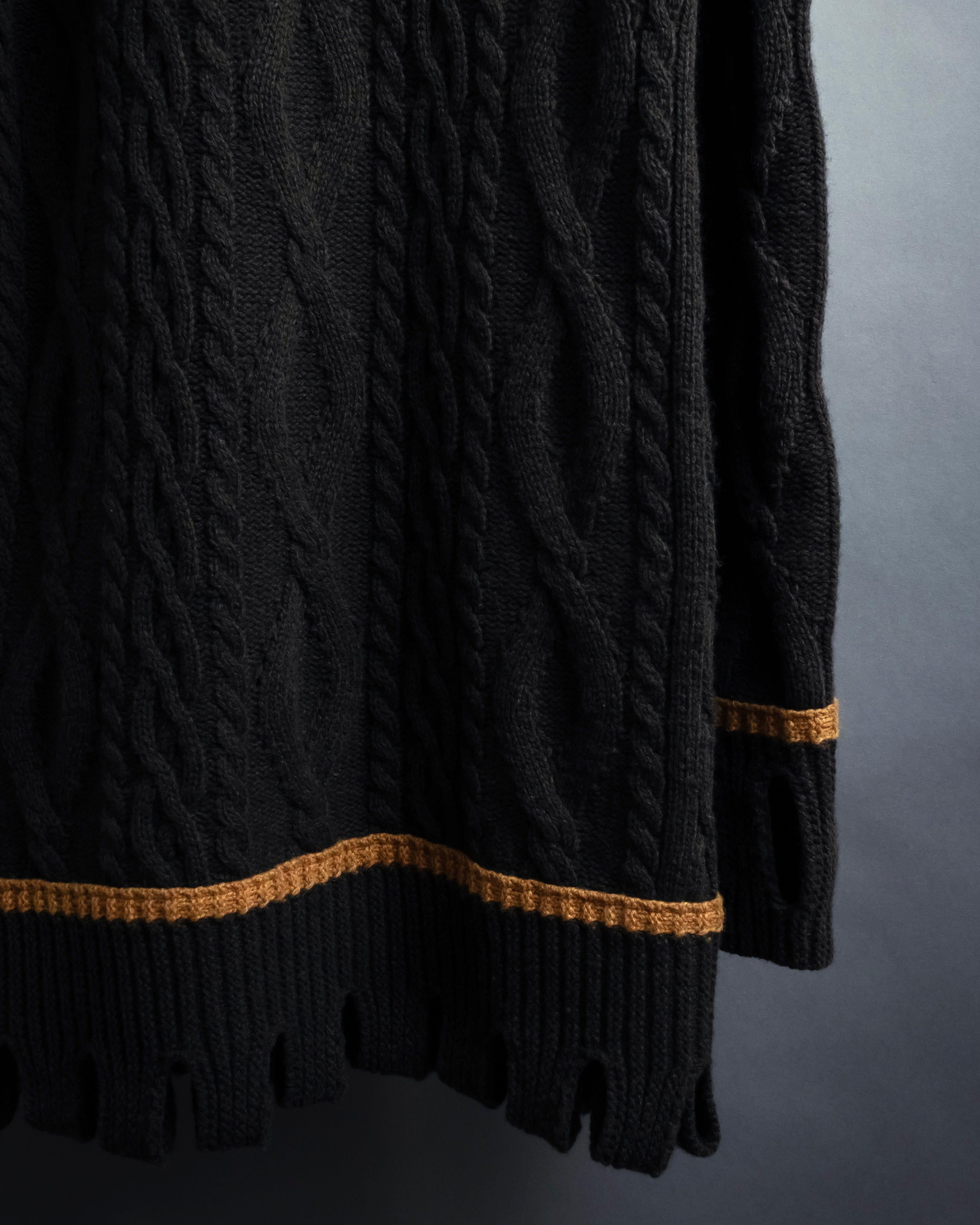 "Vivienne Westwood" Orb logo engraved cable knit cardigan
