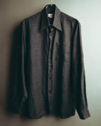 -SPECIAL- “HERMES” 90’s-00’s wide-collar linen shirt