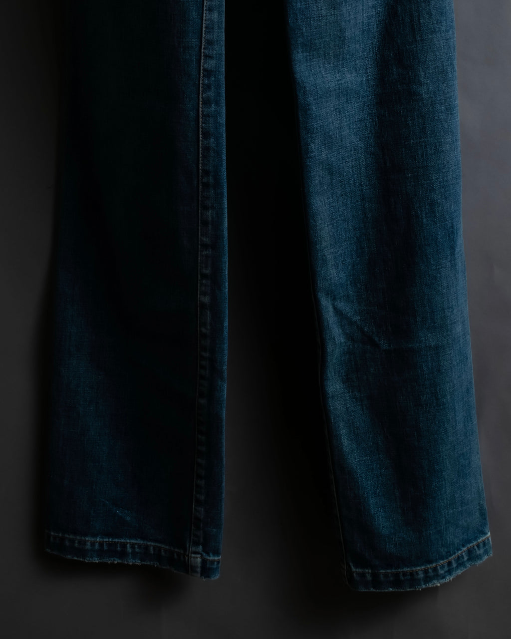 "Saint Laurent" Faded straight line denim pants