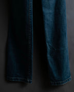 "Saint Laurent" Faded straight line denim pants