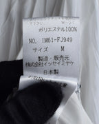 "ISSEY MIYAKE" Pleated design polyester long shirt