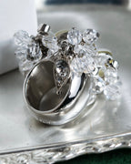 "Dior" Sways among the plants flower motif ring