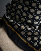 “CHANEL” 90’s-00’s Camellia logo silk scarf