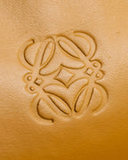 "LOEWE" Horizontal design vivid yellow color amazona bag