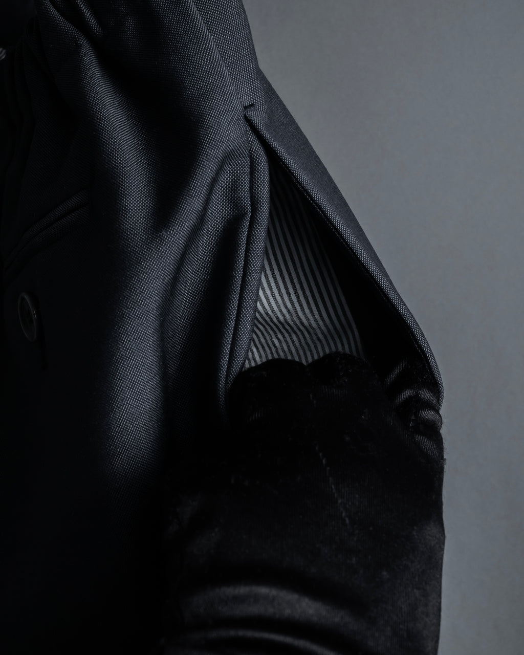 "Acne Studios" Button fly design wide straight slacks