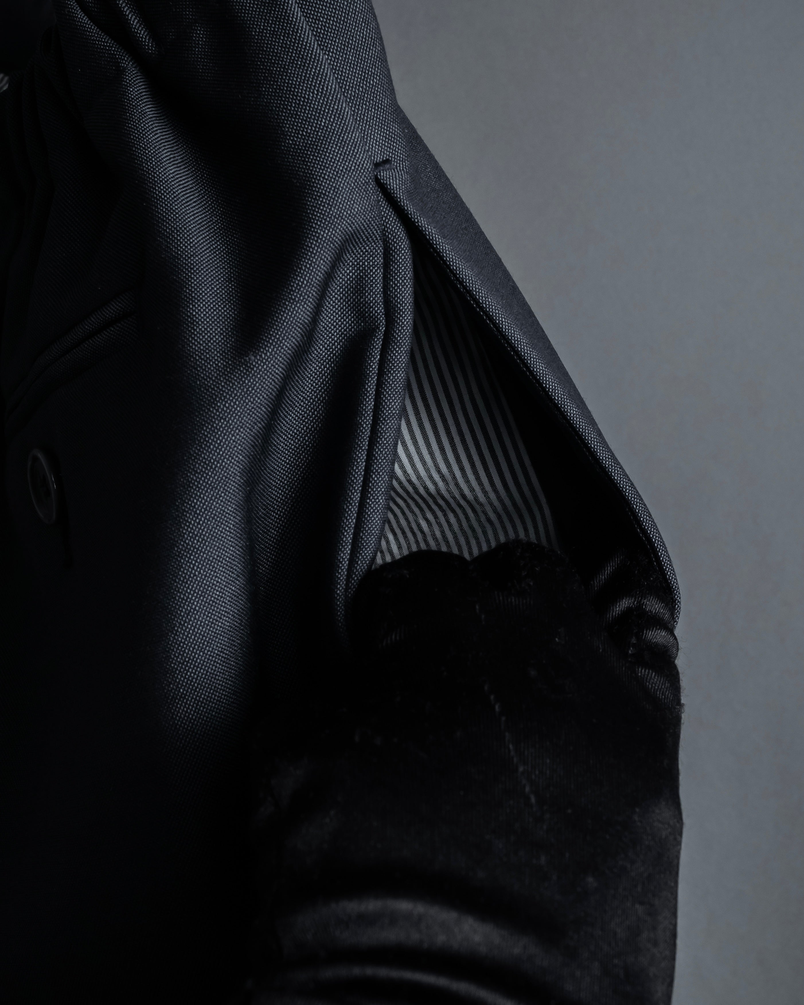 "Acne Studios" Button fly design wide straight slacks