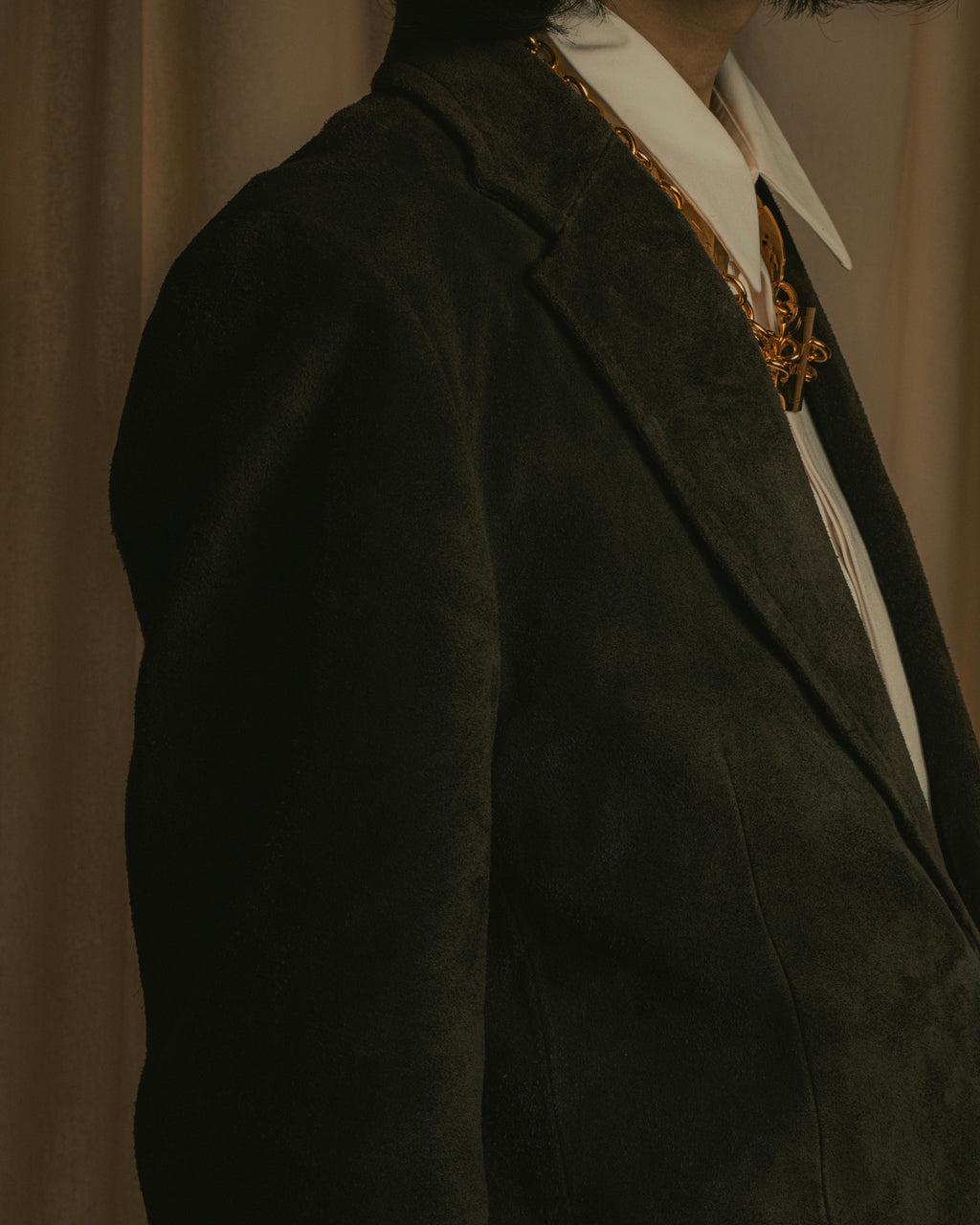 -SPECIAL- "GUCCI" 90’s Tom ford design suede tailored jacket