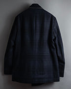 "HUGO BOSS" Double-breasted plaid coat
