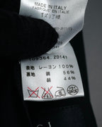 “GUCCI” Early 2000s satin peak lapel tailored jacket