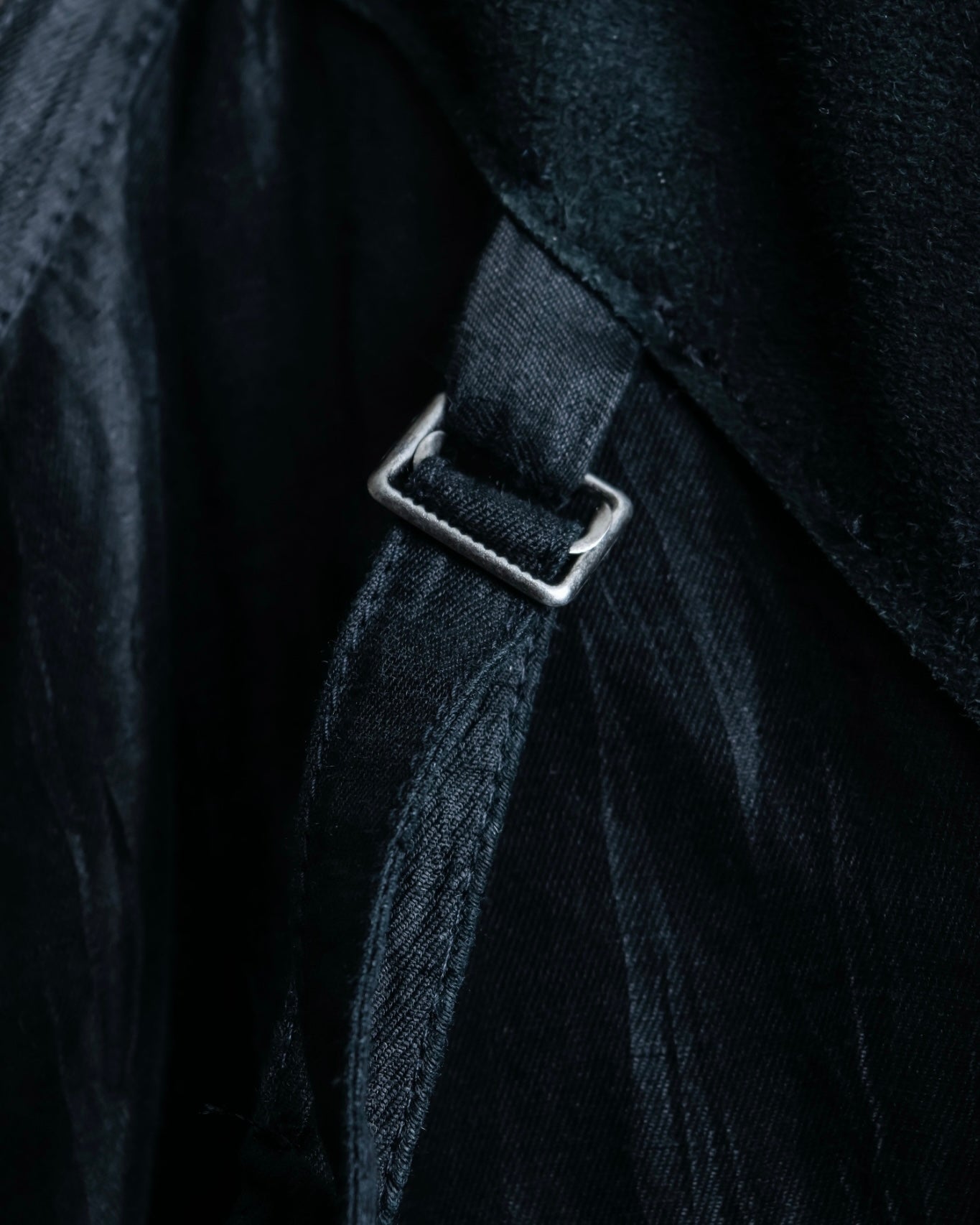 "HELMUT LANG" wrapped leather coat