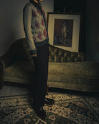 –SPECIAL– "Hermès" 90's-00's Plaid cashmere cardigan