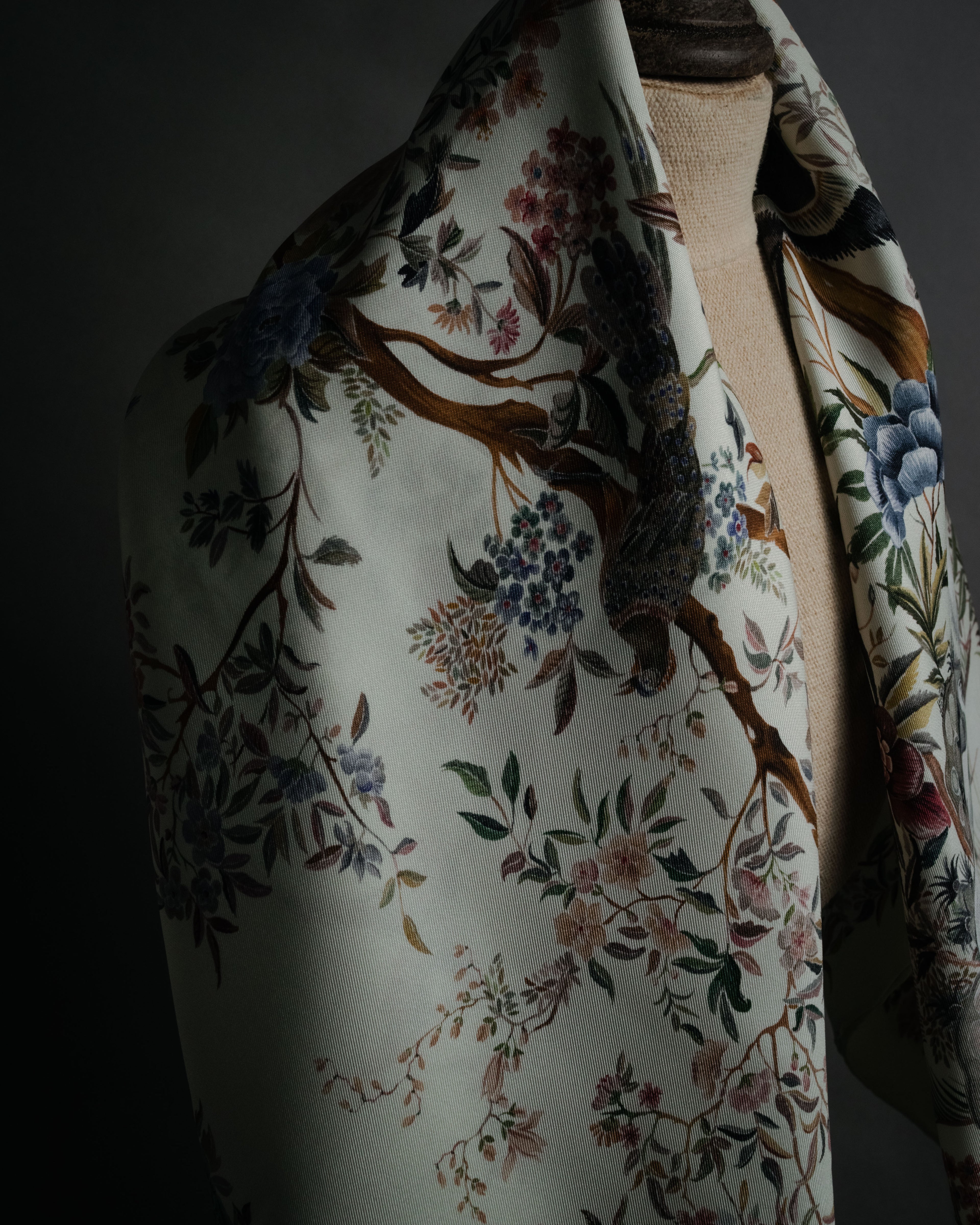 “Christian Dior” 2018– Botanical chinoiserie silk scarf