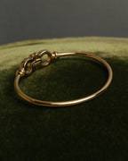 “Salvatore Ferragamo” 90’s-00’s Gancini gold tone bangle bracelet