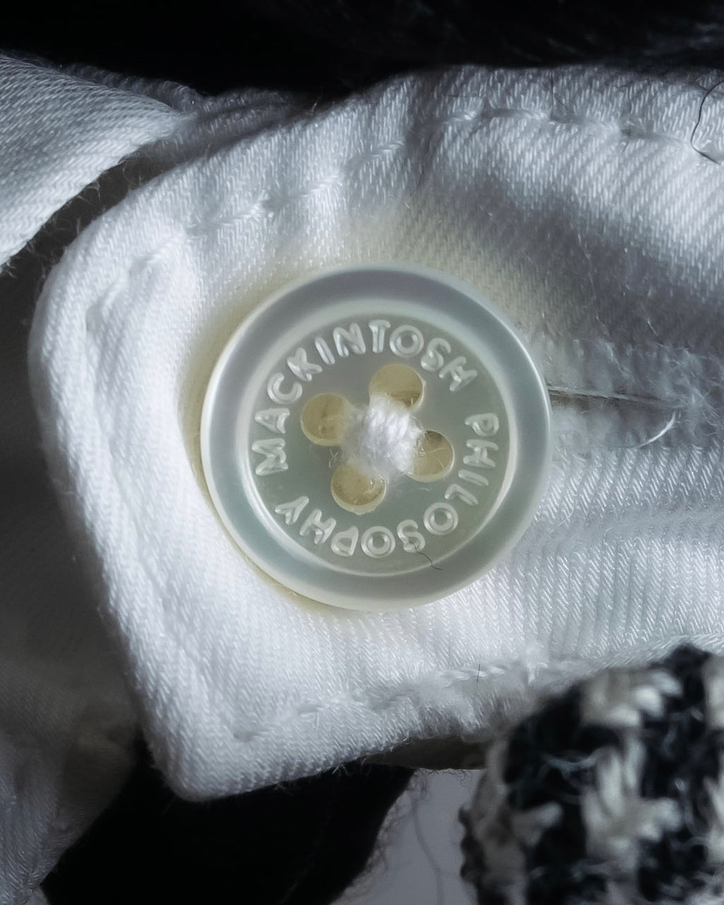 "MACKINTOSH" Glen check pattern straight line dress