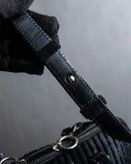 "MAISON MARGIELA" 5AC Harako leather corduroy combination 2way bag