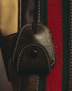 "GUCCI" 70's Iconic web travel shoulder bag