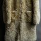 "DIESEL" Double zipper hooded long fur coat