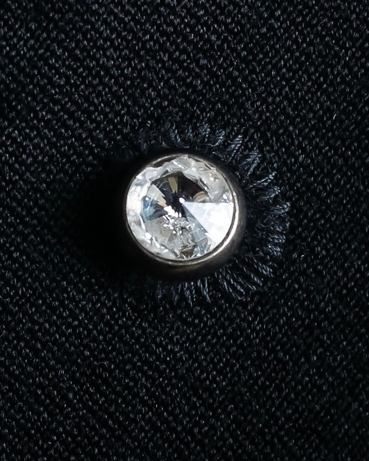 "JEAN PAUL GAULTIER FEMME" Swarovski design structured tailored jacket