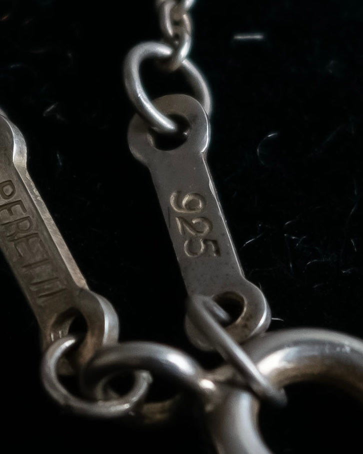 "Tiffany&amp;Co" Elsa Peretti double teardrop motif pendant