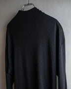 "LANVIN" Asymmetrical shoulder button design long dress