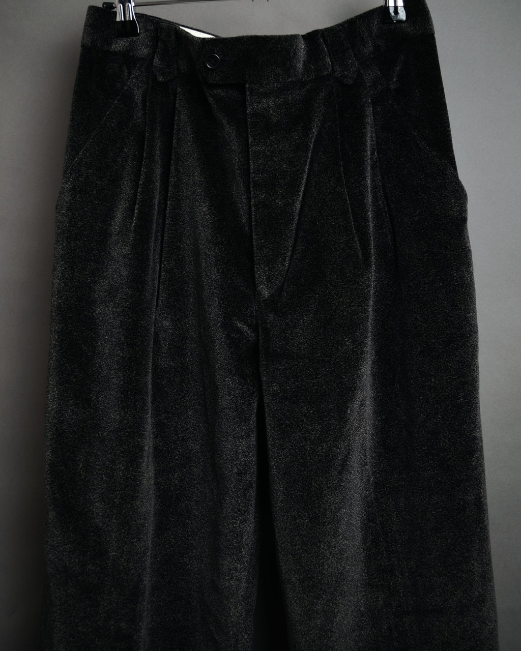 “Christian Dior MONSIEUR” 80’s-90’s Velour two tuck wide trousers