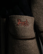 "CELINE" 70’s-80’s Archive sulky embroidered gown coat